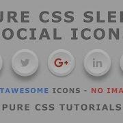 Css Sleek Social Media Icons CSS3 Icon Hover Effects Html Css 3D Icon Hover Effects No Images