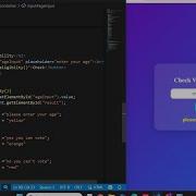 Check Voting Eligibility Using If Else In JavaScript JavaScript Mini Project IfElse Javascript