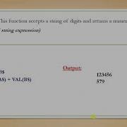 Functions In QBASIC Conversion Functions