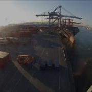 360 View IMT Port Of Antwerp Container Terminal Operations LHM 400 STS Cranes