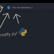 A Simple Python Module That Sends Desktop Notifications In Linux Just 5 Lines Of Code