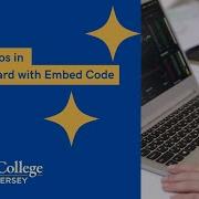Posting Videos In Blackboard With Embed Code