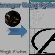 Code Avenger Logo Using Python Python Turtle Workspace How To Make Avenger Logo