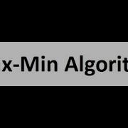 Trace Max Min Algorithm DAA