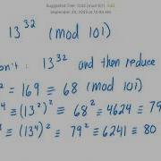 Computing An Exponent Modulo 101