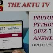 PRUTOR PYTHON QUIZ 10 ANSWERS KNC 401 OR 402 QUIZ PROBLEM 2372 2396 2397 2858 4486