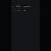 JavaScript Example Reversing A String