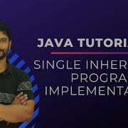 Single Inheritance In Java Program Implementation In Hindi