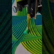 Green Blue Abstract Acrylic Painting On Canvas Pen Plotter Art Acrylicpainting Abstractart Art