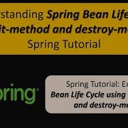 Understanding Spring Bean Life Cycle With Init Method And Destroy Method Spring Tutorial