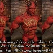 InfinityPBR Com Devils Pack PBR Demo Scene Mesh Morphing Music SoundFX More