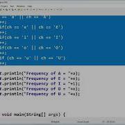 How To Count Frequency Of Vowels In A String