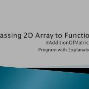 90 Matrix Addition In C Programming