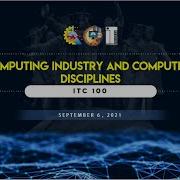 ITC 100 Class Computing Industry And Computing Disciplines