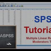 SPSS 18 Multiple Linear Regression Moderator Theory
