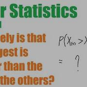 Order Statistics Example 1 Probability Joint Probability Density