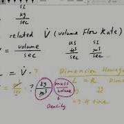 Mass And Volume Flow Rates Concepts