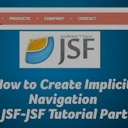 How To Create Implicit Navigation In JSF JSF Tutorial Part 6