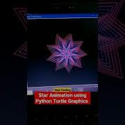 Colorful Star Shape Using Python Turtle Graphics