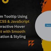 Custom Tooltip With HTML CSS And JavaScript Step By Step Guide