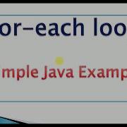 How To Use Foreach Loop In Java Java Program