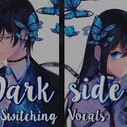 Nightcore Darkside Switching Vocals Lyrics