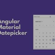 How To Add Datepicker Using Angular Material