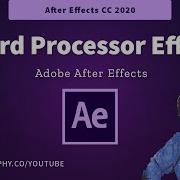 After Effects CC Word Processor Effect Blinking Cursor