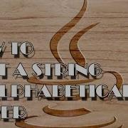 JAVA How To Sort String In Alhpabetical Order