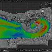 BLandscapeTools Flow Map Generatation Research MantaFlow GeometryNodes Test 0072