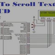 Microcontroller PIC16F877 Video 30 How To Scroll Text On LCD Using Mikro C For PIC