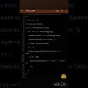 To Print Multiplication Table Of A Given Number In JavaUsing While Loop Java Js C Coding Coder