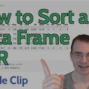 How To Sort A Data Frame By A Column In R