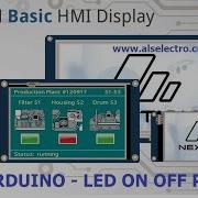 Дисплей NEXTION HMI с ARDUINO начало работы с включением выключением светодиода