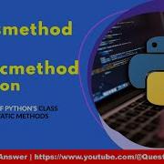 Class Method And Static Method Decorator In Python Python Full Course For Beginners Python3 Pytu