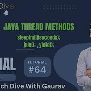 Methods Of Thread Class In Java Part 3 Multithreading In Java Method In Thread Tutorial 64
