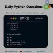 Python Coding Challenge Day 33 What Is The Output Of The Following Python Code Python