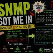 Уязвимость SNMP Walk получение учетных данных из UDP сканирования первоначальный доступ