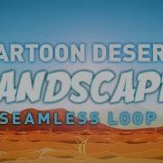 Cartoon Desert Landscape Side Scrolling Background Seamless Loop