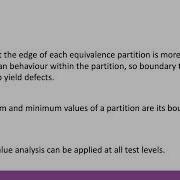 Test Techniques 3 Boundary Value Analysis