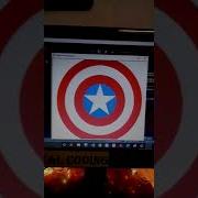 Captain America Shield In Python Drawing Captain America In Python Shorts YTShorts Code Link