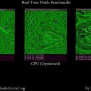 Real Time Fluid Dynamics CPU Vs GPU