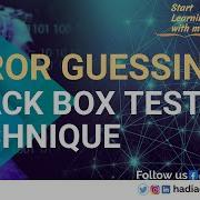 Error Guessing Black Box Testing Technique Tutorial 33 Urdu Hindi
