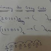 Binary To Gray Code Conversion Gray Code Completely Number System