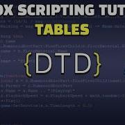 Easy Roblox Beginner Scripting Tutorial Tables