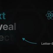 Elegant Text Reveal Effect Using React And Framer Motion Letter By Letter Text Animation