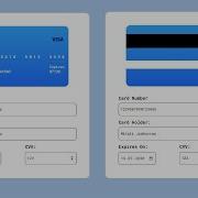 Credit Card Form HTML CSS And Javascript