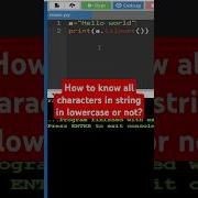 Islower Method In Python Python Islower Coding Interview Shorts