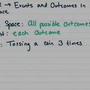 Algebra 2 Events And Outcomes In A Sample Space