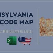 Pennsylvania Zip Code Map In Excel Zip Codes List And Population Map